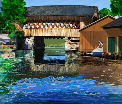 Covered Bridge No. 65 Fine Art Print